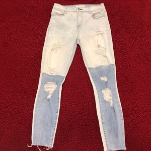 PacSun split-color jeggings